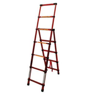 ESCALERA DE TIJERA TELESCOPICA 150 KG PELDAÑOS
